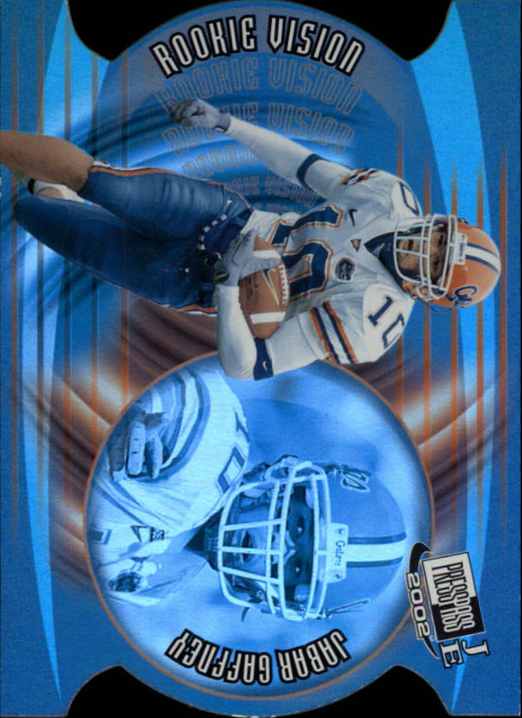 2002 Press Pass JE Rookie Vision #RV4 Jabar Gaffney
