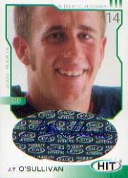 2002 SAGE HIT Autographs Emerald #H14 J.T. O'Sullivan