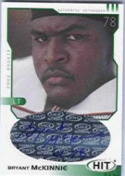 2002 SAGE HIT Autographs Emerald #H22 Bryant McKinnie