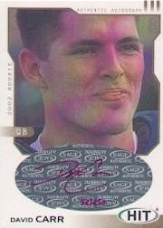 2002 SAGE HIT Autographs Gold #H8 David Carr