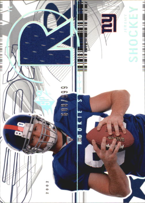 2002 SPx #169 Jeremy Shockey JSY RC