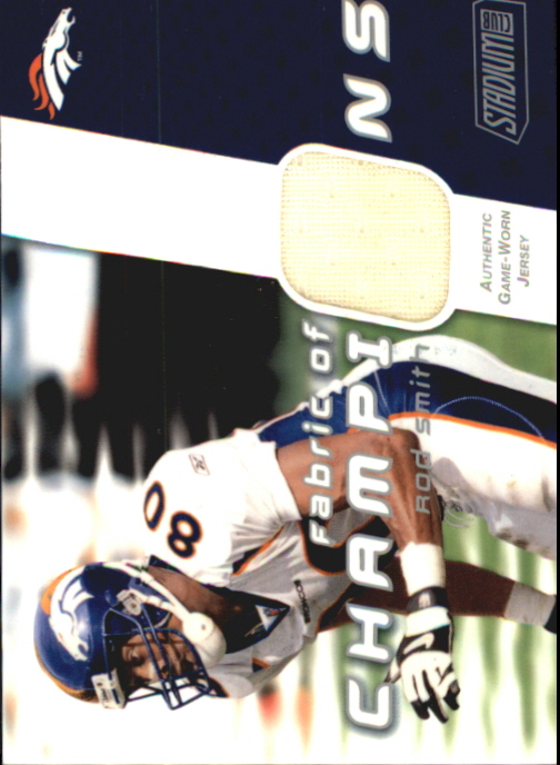 2002 Stadium Club Fabric of Champions #FCRS Rod Smith