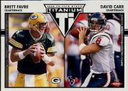 2002 Titanium Retail #128 Brett Favre/David Carr RC