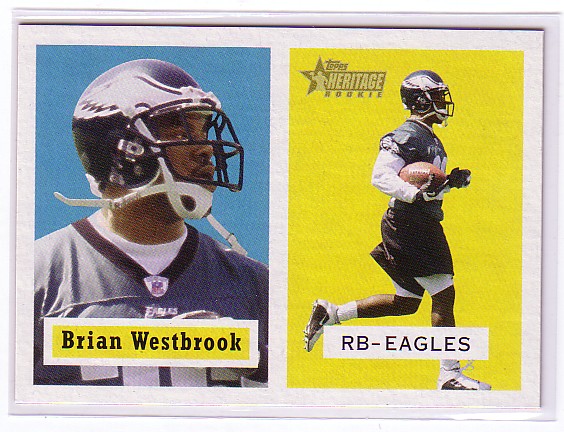 2002 Topps Heritage #188 Brian Westbrook SP RC