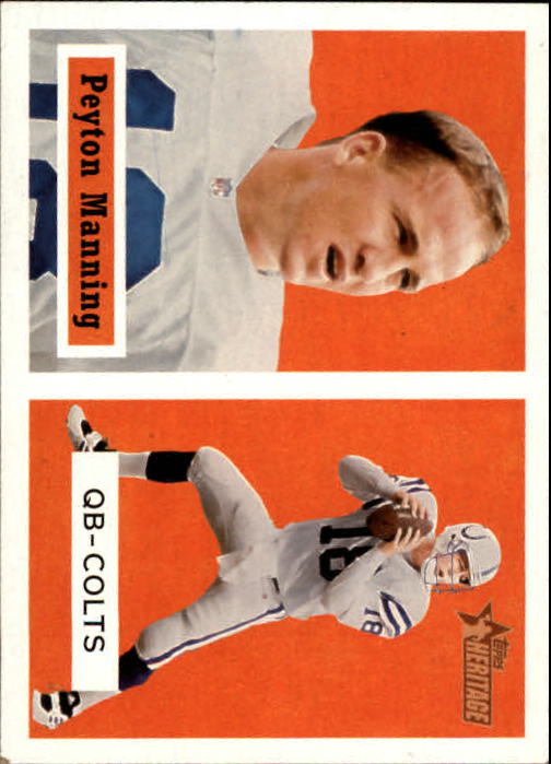2002 Topps Heritage Black Backs #86 Peyton Manning
