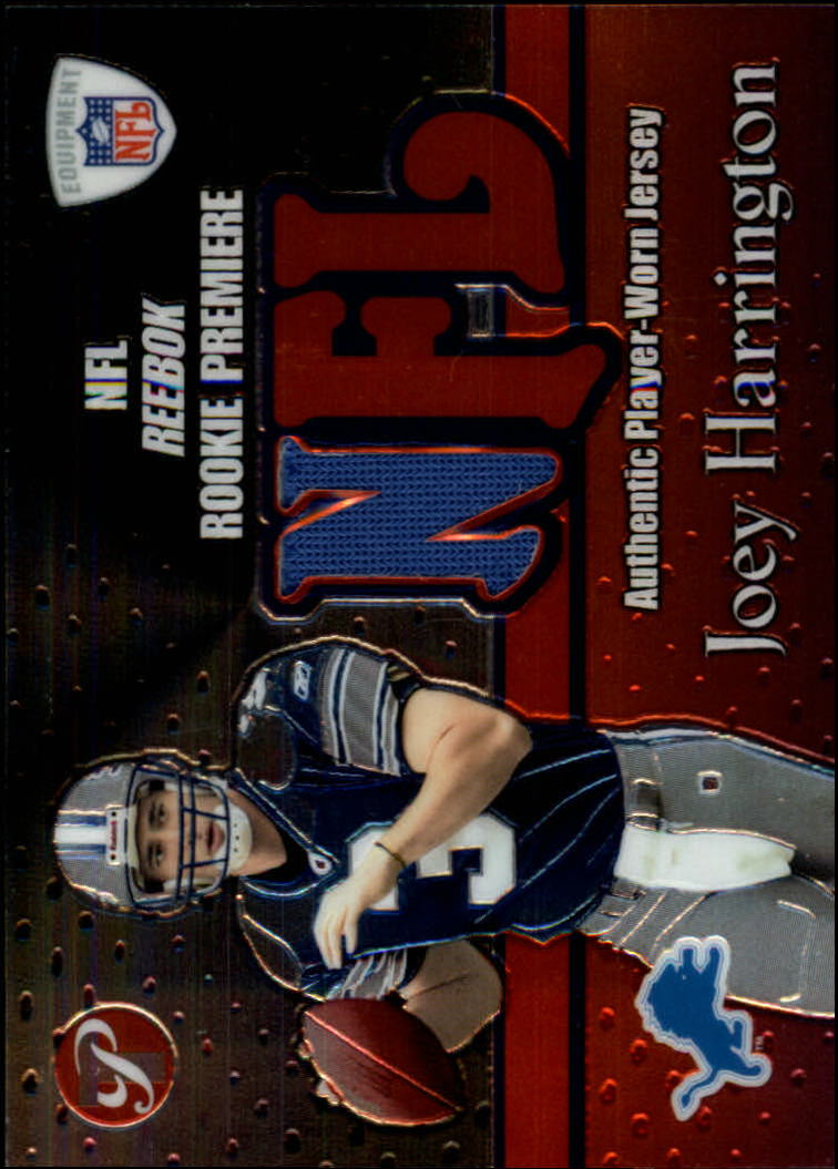 2002 Topps Pristine Rookie Premiere Jerseys #RPRJH Joey Harrington F