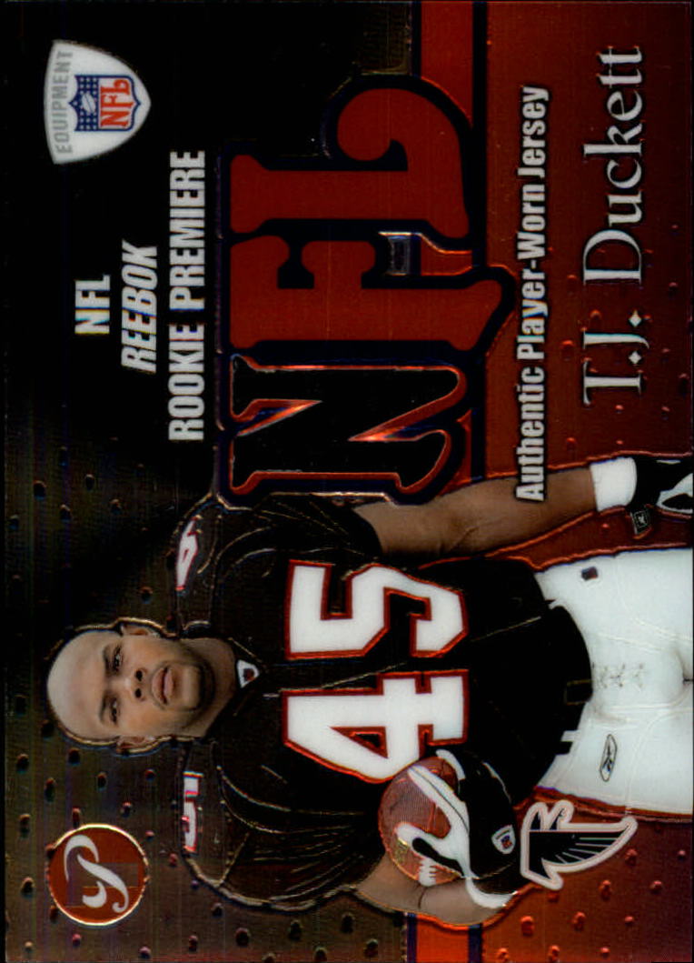 2002 Topps Pristine Rookie Premiere Jerseys #RPRTD T.J. Duckett C