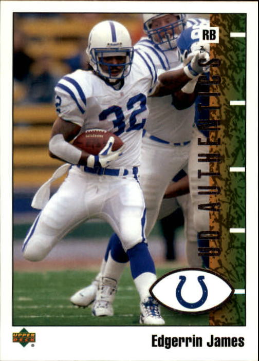 2002 UD Authentics #36 Edgerrin James