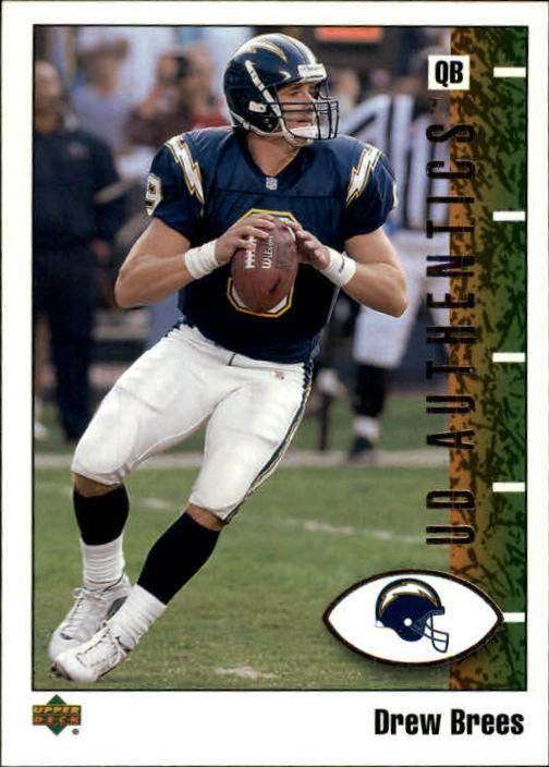 2002 UD Authentics #72 Drew Brees