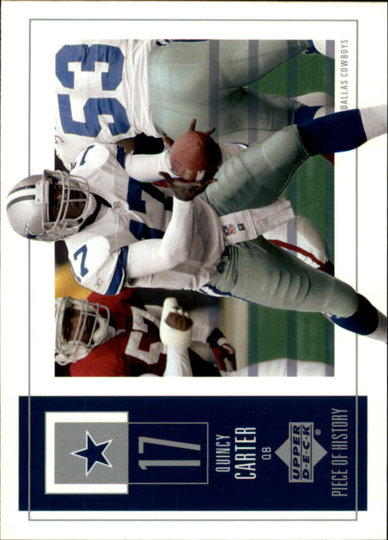 2002 UD Piece of History #27 Quincy Carter