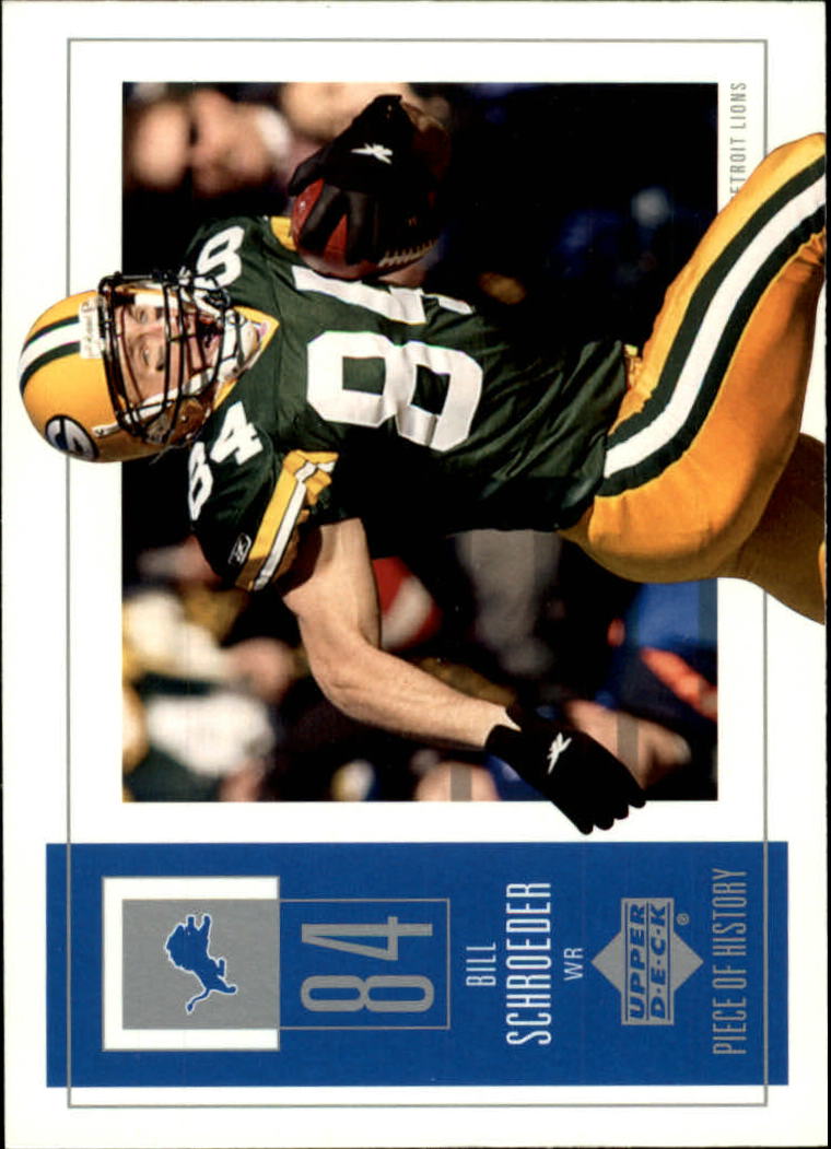 2002 UD Piece of History #38 Bill Schroeder