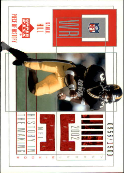 2002 UD Piece of History #151 Kahlil Hill/1500 JSY RC