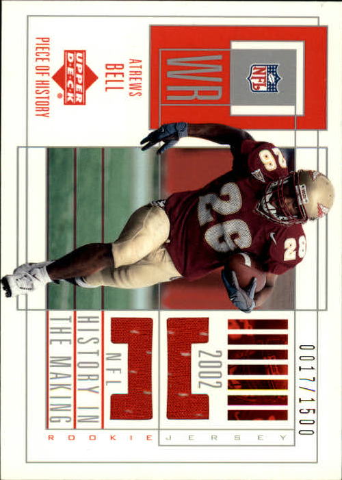 2002 UD Piece of History #152 Atrews Bell/1500 JSY RC