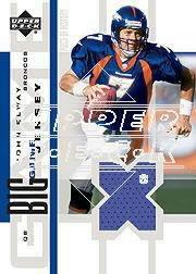 2002 UD Piece of History The Big Game Jersey Patches #BGJJE John Elway