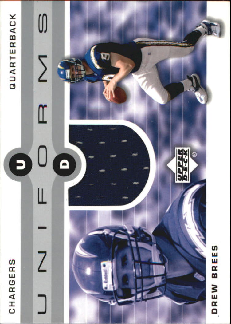 2002 Upper Deck Uniforms #UDUDB Drew Brees
