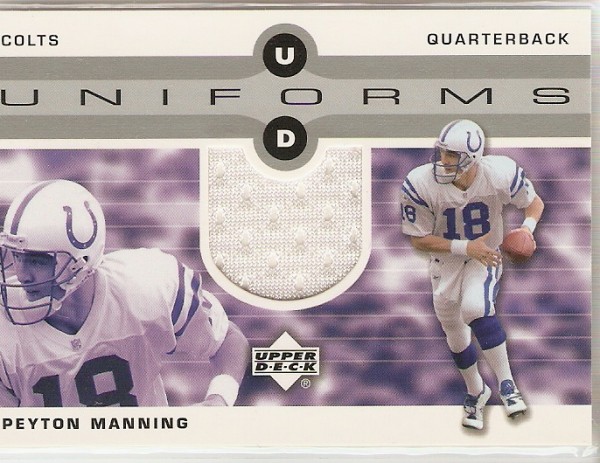 2002 Upper Deck Uniforms #UDUPM Peyton Manning