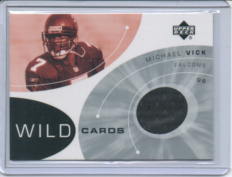 2002 Upper Deck Wildcard Jerseys #WCMV Michael Vick