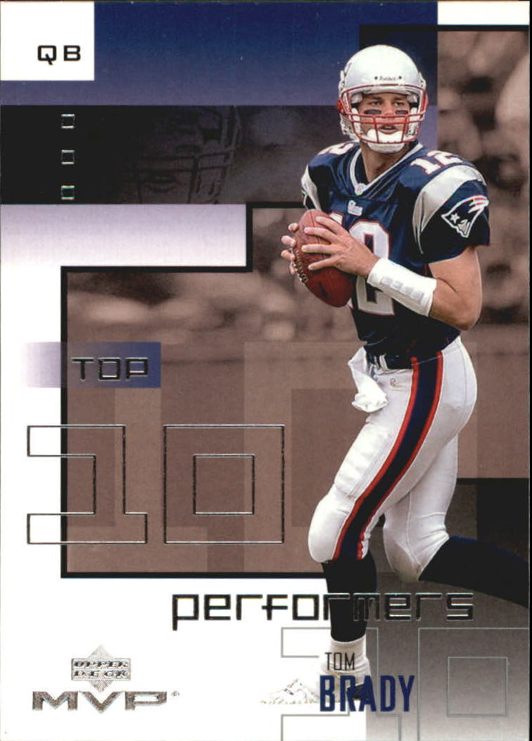 2002 Upper Deck MVP Top 10 Performers #TT3 Tom Brady