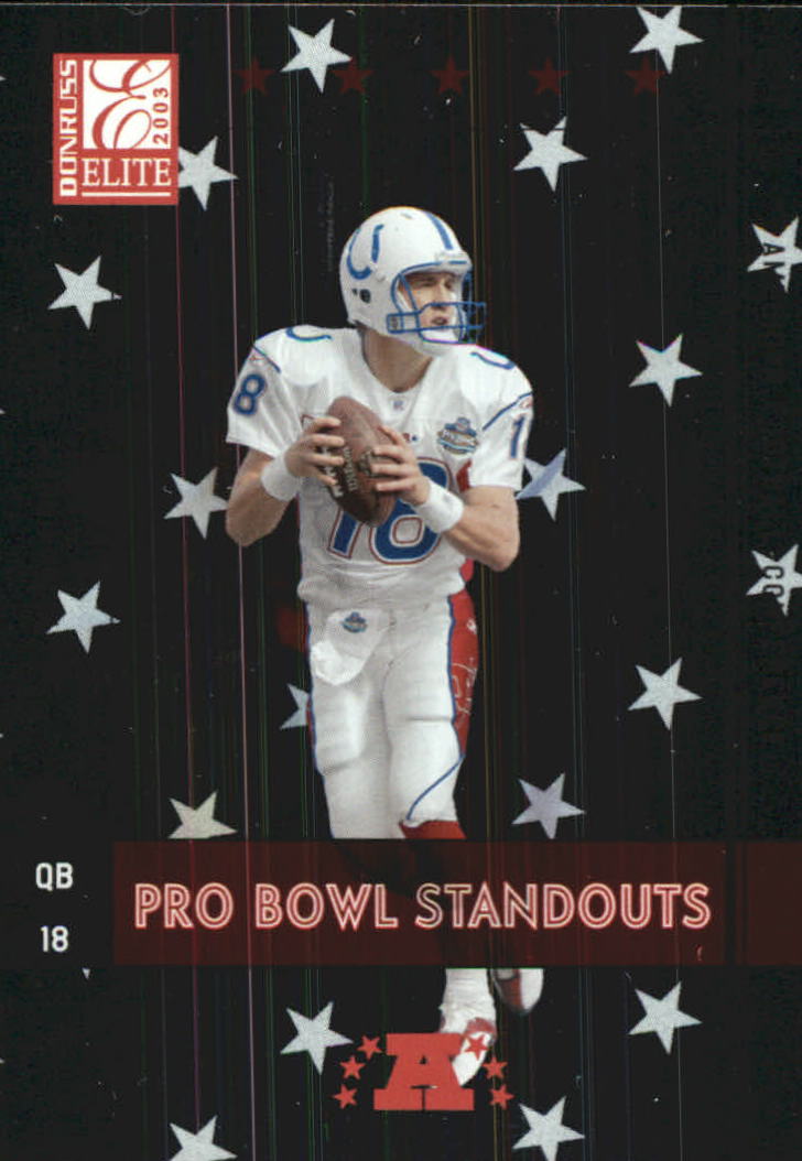 2003 Donruss Elite Pro Bowl Standouts #PB13 Peyton Manning