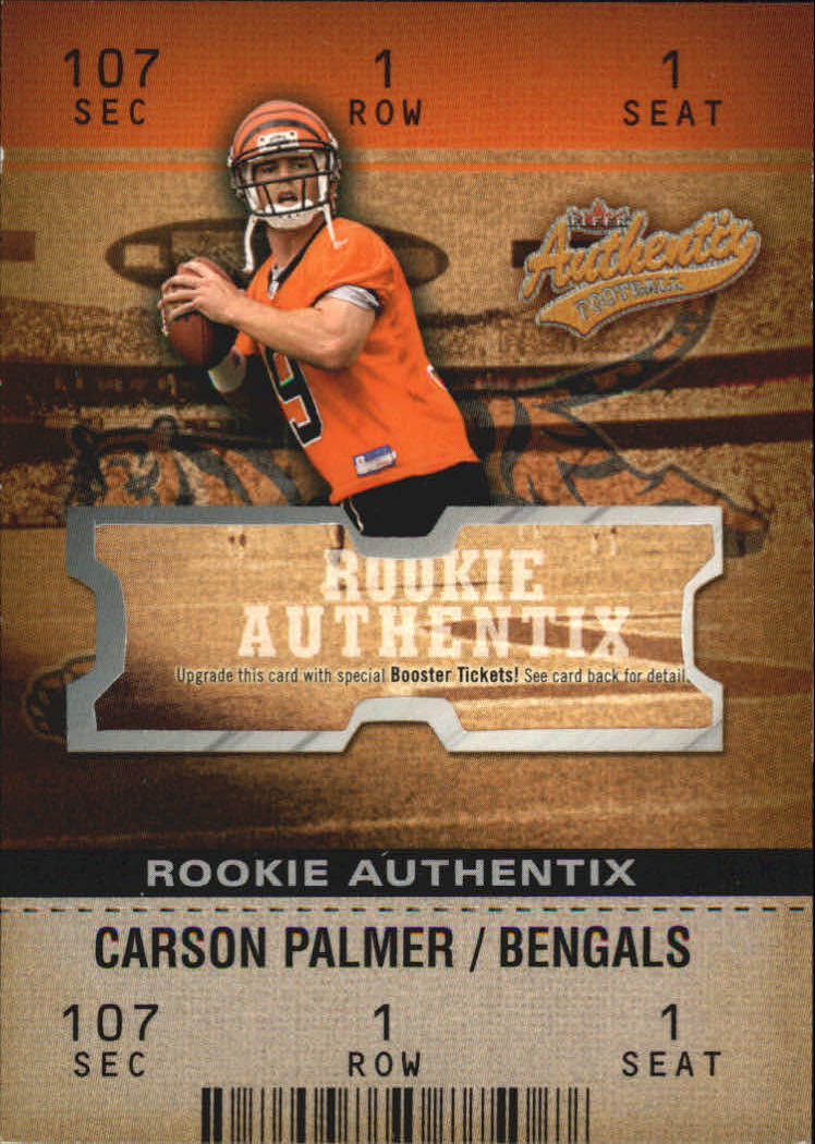 2003 Fleer Authentix #101 Carson Palmer RC