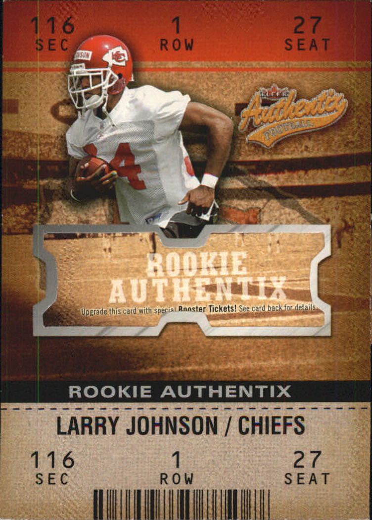 2003 Fleer Authentix #109 Larry Johnson RC