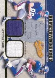 2003 Fleer Authentix Hometown Heroes Memorabilia #JSTB Jeremy Shockey/Tiki Barber