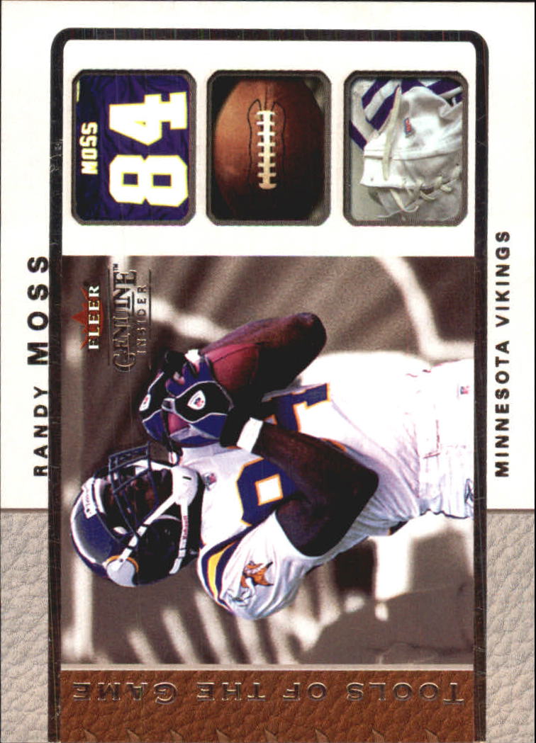2003 Fleer Genuine Insider Tools of the Game #11 Randy Moss