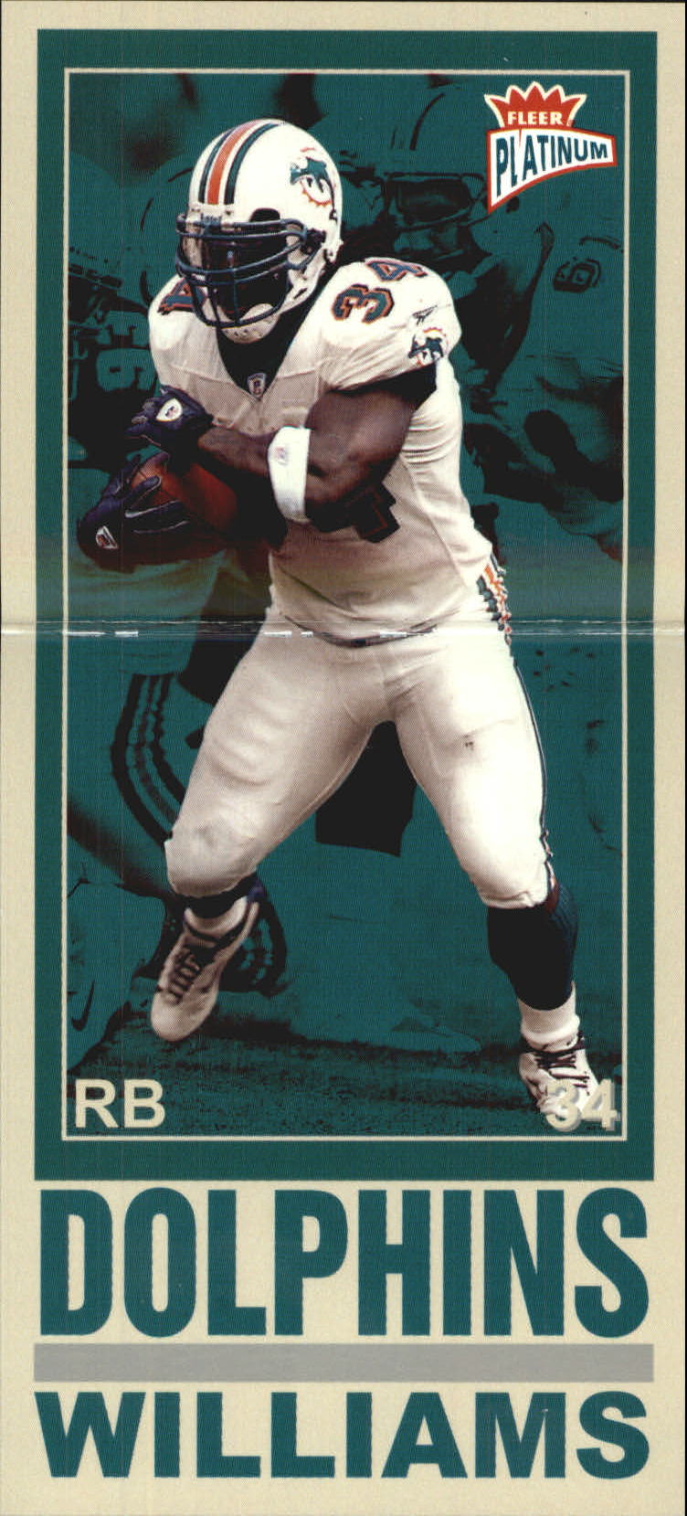 2003 Fleer Platinum Big Signs Platinum #3 Ricky Williams