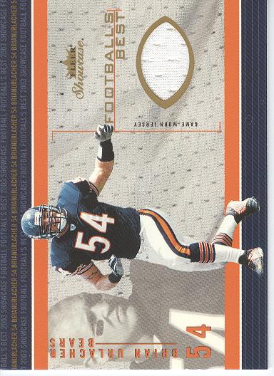 2003 Fleer Showcase Football's Best Jerseys #FBBU Brian Urlacher JE