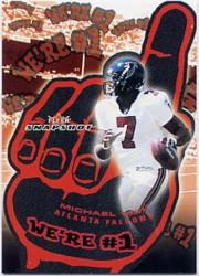 2003 Fleer Snapshot We're Number One #3A Michael Vick/2001