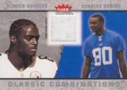 2003 Fleer Tradition Classic Combinations Memorabilia #19 Plaxico Burress JSY/Charles Rogers