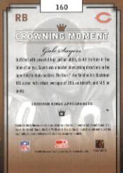 2003 Gridiron Kings #160 Gale Sayers back image