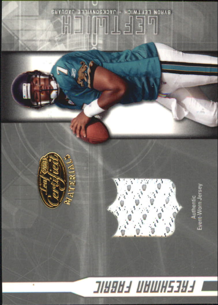 2003 Leaf Certified Materials #152 Byron Leftwich JSY RC