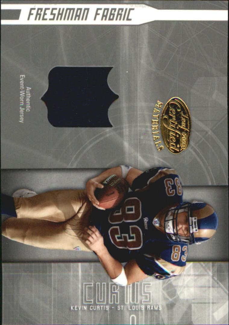 2003 Leaf Certified Materials #173 Kevin Curtis JSY RC
