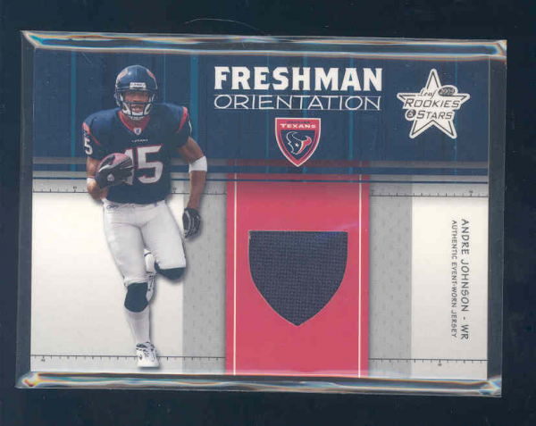 2003 Leaf Rookies and Stars Freshman Orientation Jersey #FO16 Andre Johnson