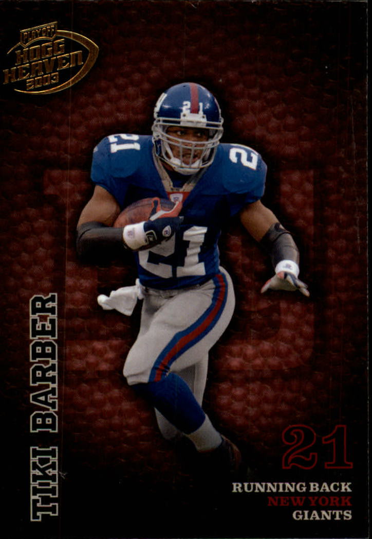 2003 Playoff Hogg Heaven #95 Tiki Barber
