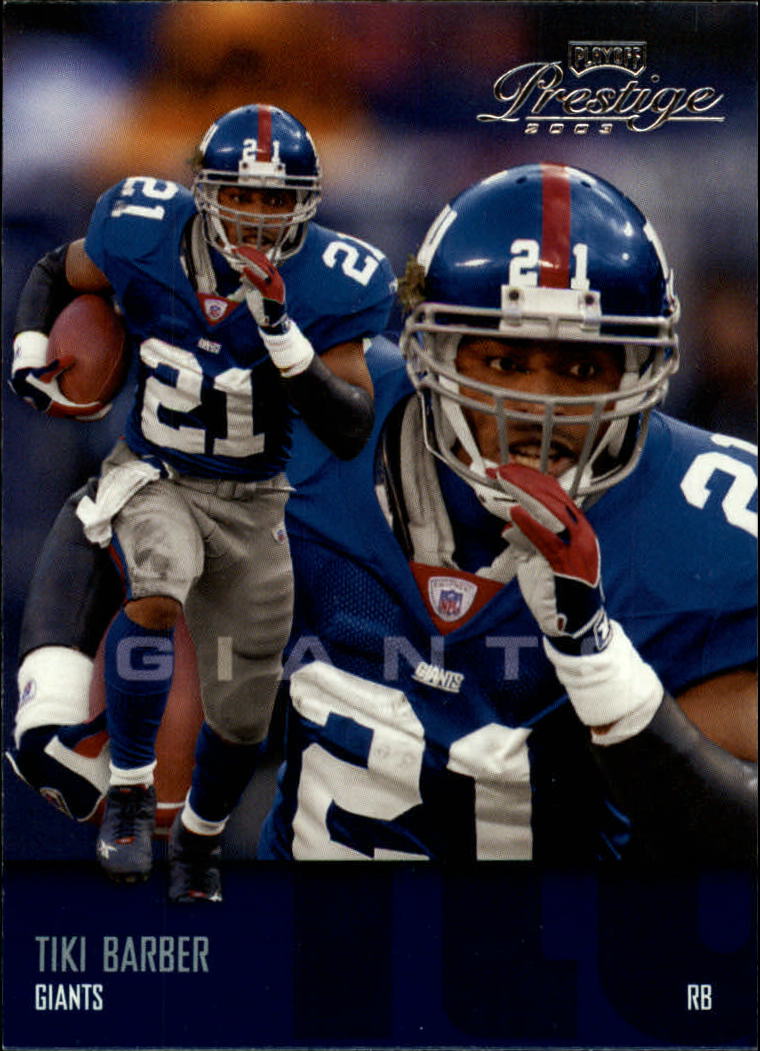 2003 Playoff Prestige #92 Tiki Barber