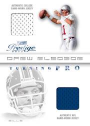 2003 Playoff Prestige Turning Pro Jerseys #TP1 Drew Bledsoe