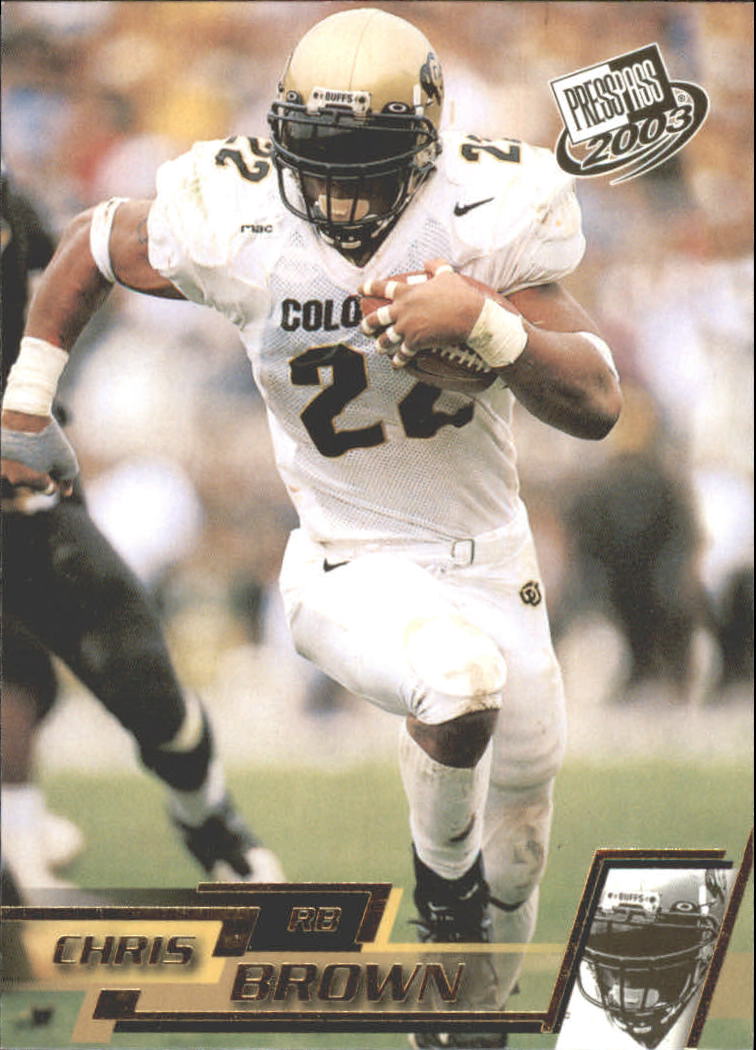 2003 Press Pass Gold Zone #G12 Chris Brown