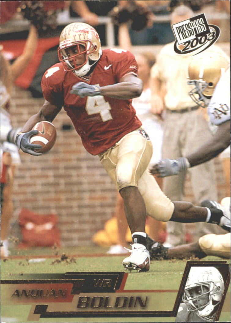 2003 Press Pass Gold Zone #G22 Anquan Boldin