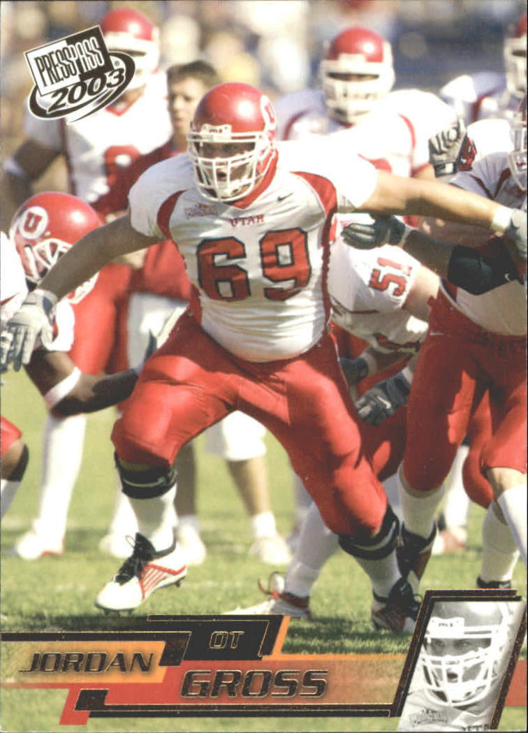 2003 Press Pass Gold Zone #G34 Jordan Gross