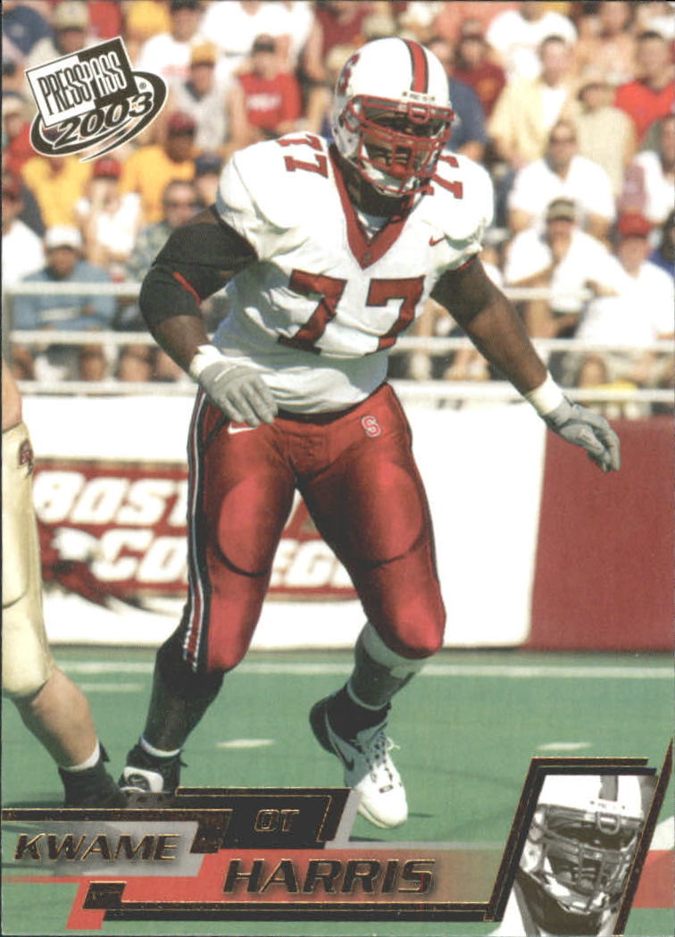 2003 Press Pass Gold Zone #G35 Kwame Harris