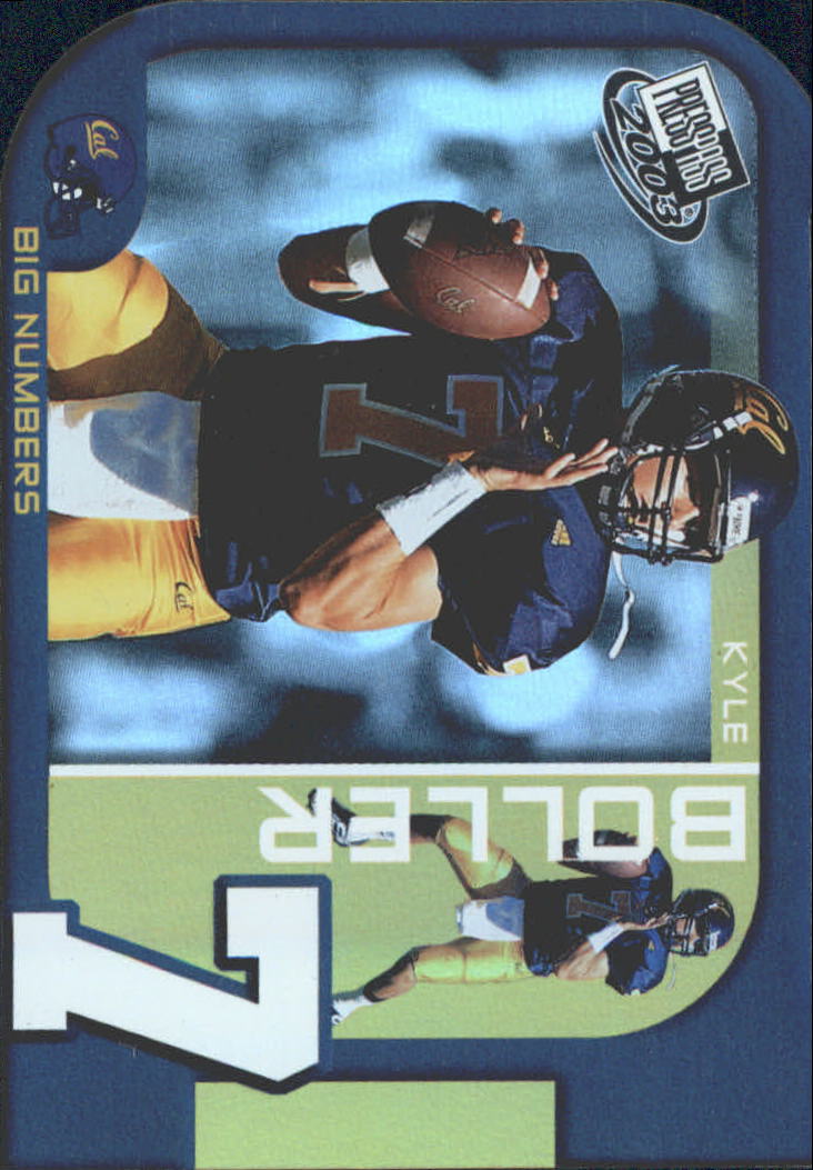 2003 Press Pass Big Numbers #BN3 Kyle Boller