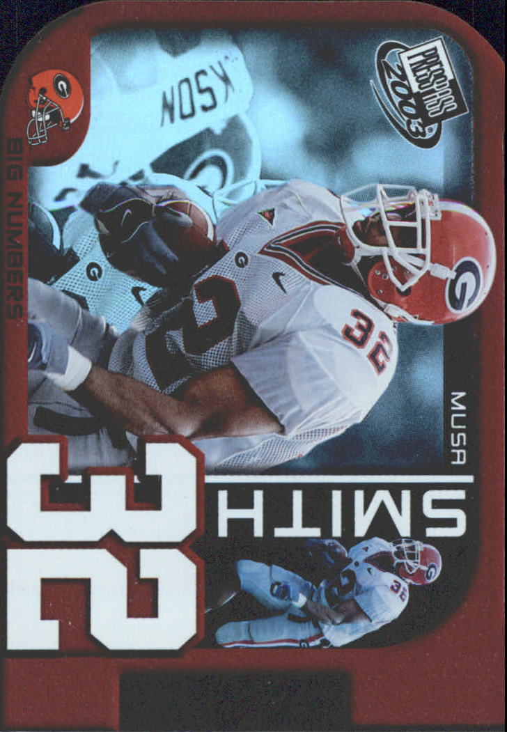 2003 Press Pass Big Numbers #BN28 Musa Smith