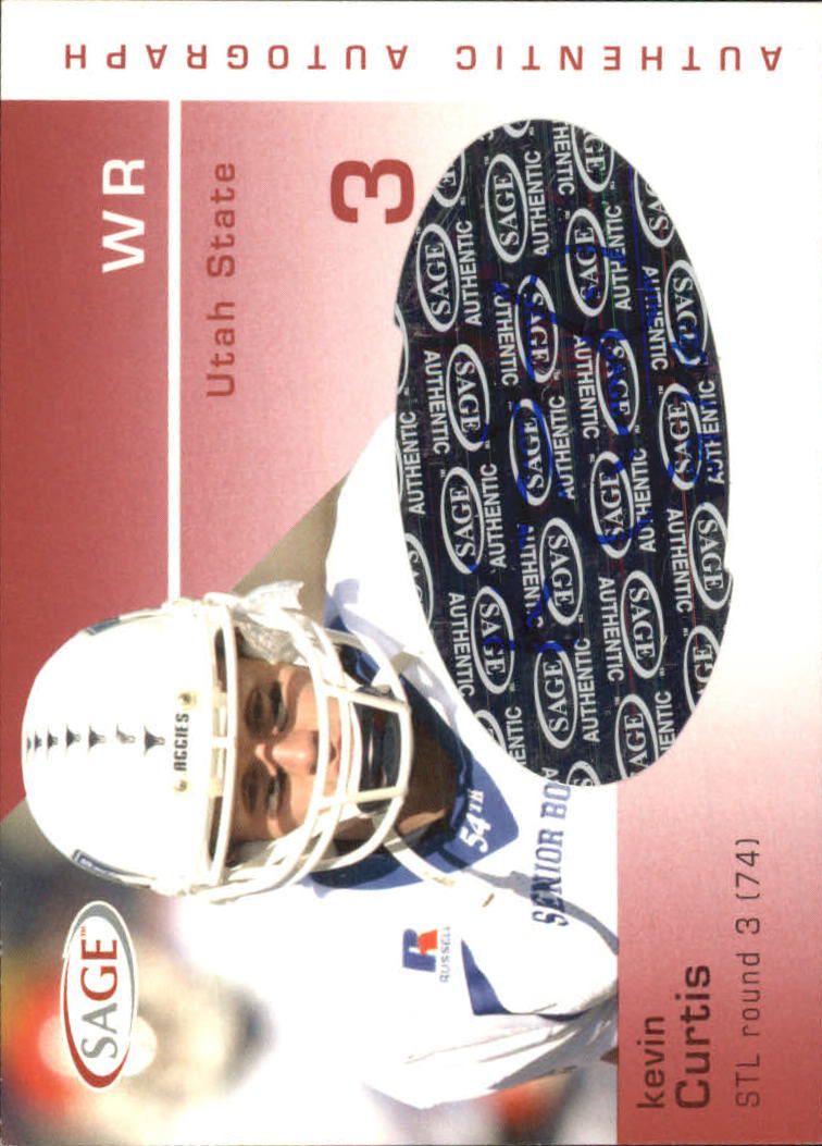 2003 SAGE Autographs Red #A11 Kevin Curtis/930