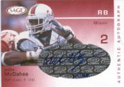 2003 SAGE Autographs Red #A29 Willis McGahee/360
