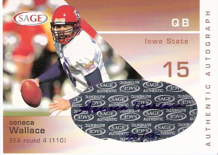 2003 SAGE Autographs Bronze #A41 Seneca Wallace/525