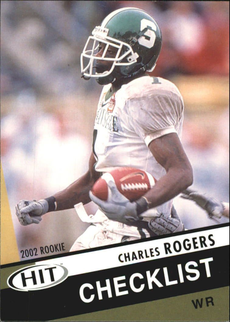 2003 SAGE HIT #NNO Charles Rogers CL