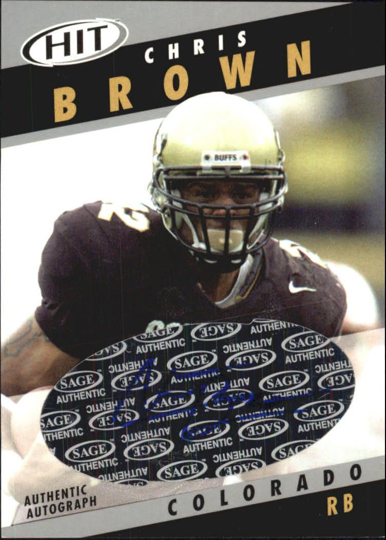 2003 SAGE HIT Autographs Silver #A23 Chris Brown