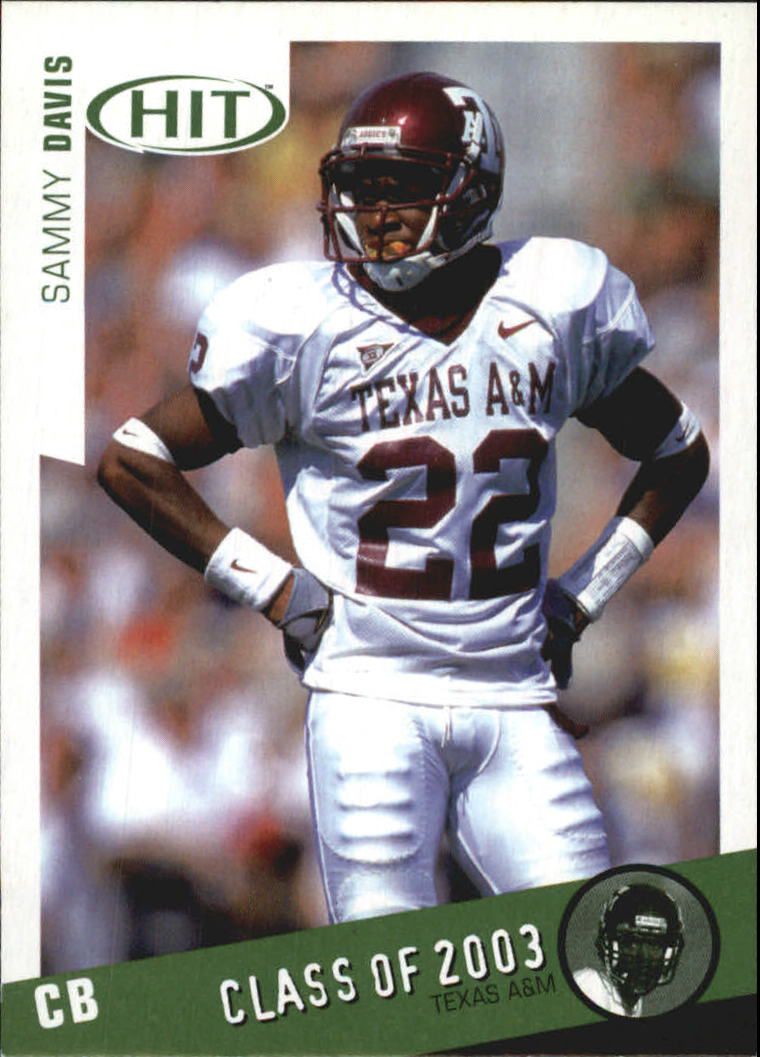 2003 SAGE HIT Class of 2003 Emerald #C39 Sammy Davis